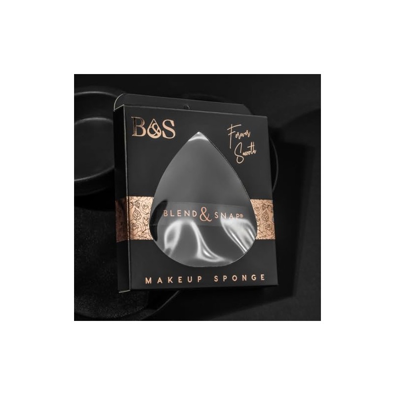 BLEND SNAP Large Velour Triangle Makeup Puff for Smooth Flawless