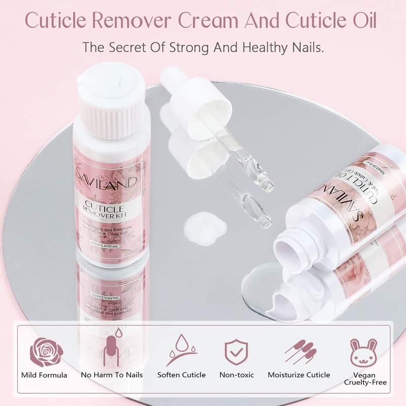 SAVILAND Nail Drill & Cuticle Remover and Cuticle Oil Kit