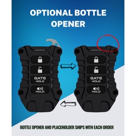 Rugged Key Fob Case for 2024 Tundra, 2024 Tacoma, 2025 Toyota Tundra, 2025 Toyota Tacoma, Sequoia 23+, Corolla 23+ – USA-Made Key Fob Shell for Toyota (White Fob, Black Screws)