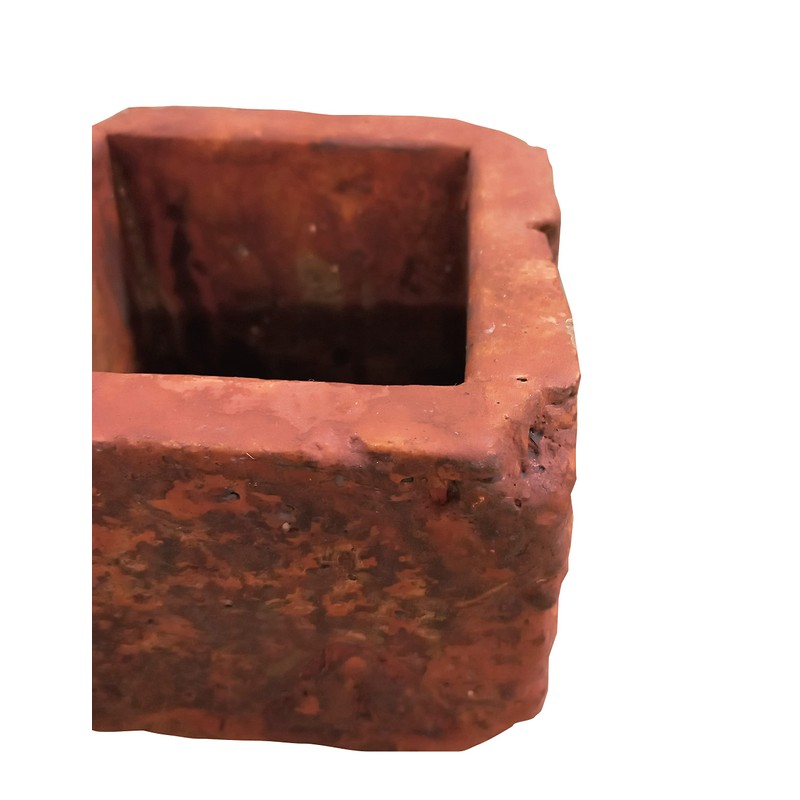 アビテ(Habiter) Abite JLA-601-BR Brick Square Pot, Brown, S