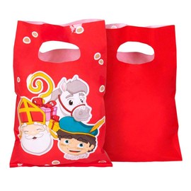 Boland 56674 Party Bags Saint Nicholas Pack of 6, Size 23 x 15 cm, Party Bags, Party Bags, Gift Bags