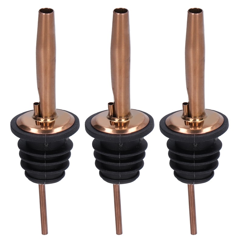 10Pcs Liquor Pourer Stainless Steel Wine Pourer Stopper Bar Tool