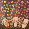 IDDFEVE Embossed Fall Nail Art Stickers, 5D Thanksgiving Day Nail
