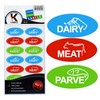 18 Assorted Kosher Labels -6 Blue Dairy, 6 Red Meat,