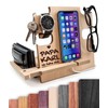 Docking Station personalisiert – Emotionales Geschenk zum Vatertag – Holz