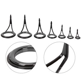 75PCS Mixed Size Guide Repair Kit,Fishing Rod Repair Kit,High Carbon Steel Fishing Top Rings Rod Pole Repair Kit Line Guides Eyes Sets