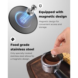 3 Pcs 58mm Espresso Puck Screen - 0.2mm Ultra Thin Espresso Puck, Metal Reusable Coffee Filter, Compatible with Espresso Machine 58mm Portafilter Basket (Black)