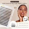 BEFER Lash Clusters Kit, 108 Pcs 3D Curl Eyelash Clusters