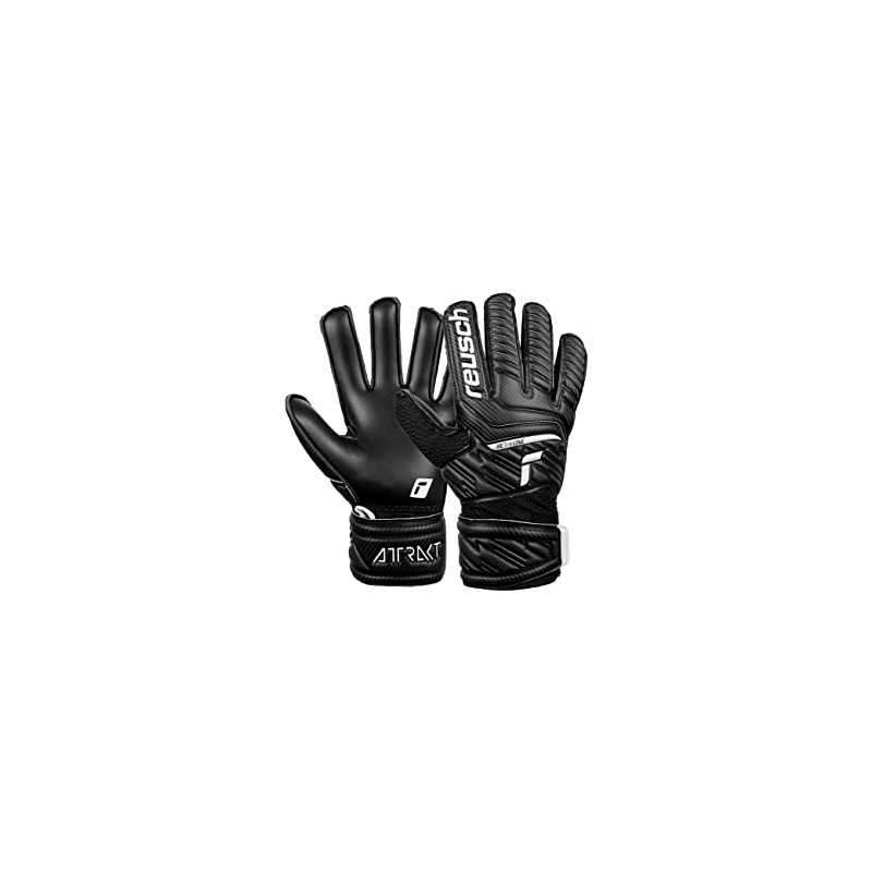 Reusch Attrakt Solid Junior Unisex Goalkeeper Gloves Black 4