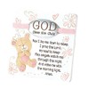 Dicksons Baby Bear God Bless This Child Tabletop/Wall Plaque for