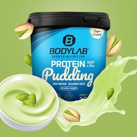 Bodylab24 Bodylab24 Protein Pudding Pistazie 1000g, mit bis zu 25g Eiweiß (aus Whey Protein) pro Portion, schnelle und einfache Zubereitung, ideal als proteinreiche Alternative