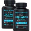 Collagen Boost Duo (2 Pack) - Multi-Type Collagen Capsules for Women & Men - Grass Fed, Non-GMO - 300 Capsules