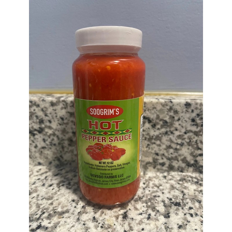 Soogrims Soogrim's Hot Pepper Sauce 12oz