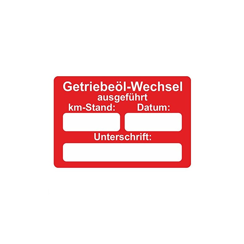 Car Service Sticker/Inspection Sticker 60 x 40 mm – Pack