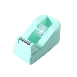 Tape Dispenser, Green Mini Sticky Tape Roll Cutting Tool Refillable 18 x 20mm Wrapping Tape Dispenser for Home School Office
