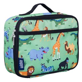 Wildkin Kids Insulated Lunch Box – Durable and Reusable for School & Travel - Wild Animals