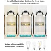 2 Heads Spotlight Adjustable E26 Wall Lamp Surface Mounted Black
