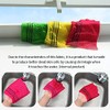 12 paños de baño exfoliantes asiáticos – rojo, verde y