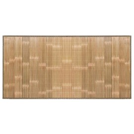 YASUMU HOME 35 x 24 inch Natural Bamboo Area & Kitchen Rug | Bath & Shower Mat | Indoor Runner Mat | Anti-Slip and Roll-Up (Carbonized, 35 x 24 inch)