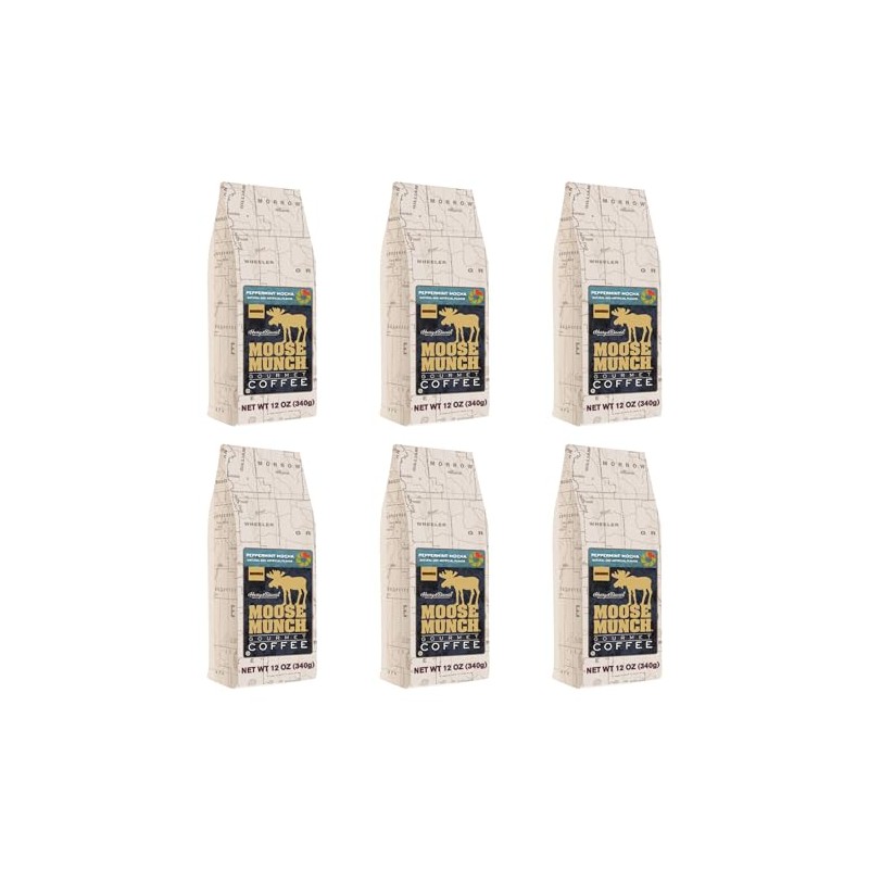 Harry & David Moose Munch Peppermint Mocha Flavored Gourmet Ground