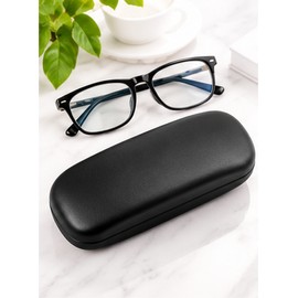 Hard Shell Eyeglasses Case for Daily Eyewear Storage – Pearlescent PU Exterior for Reading Glasses and Everyday Travel
