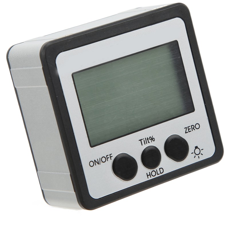 Digital Inclinometer with Backlight Magnetic 4x90° Electronic Protractor IP54 Waterproof