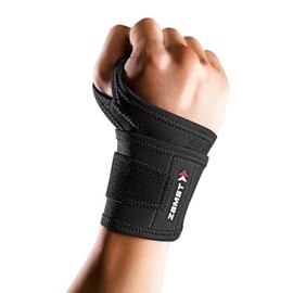 ZAMST 374202 Wrist Supporter, Wrist Wrap, Golf, Tennis, Size M, For Left and Right Use, Black