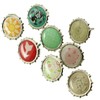 Paper Fasteners FMHXG 50pcs 9mm Round Mixed Pattern Brads Metal