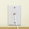 Newhouse Hardware Phone Jack & TV Cable Wall Plate Bundle,