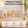 Hugloogn 12PCS Magnetic Acrylic Photo Frames,2.36 x 3.54 Inch Double