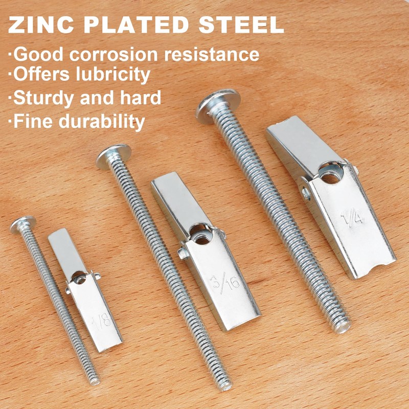 Set of 15 toggle screws and 1/4" wing nut for