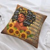 Black Art Throw Pillow Covers Afro Black Girl African American