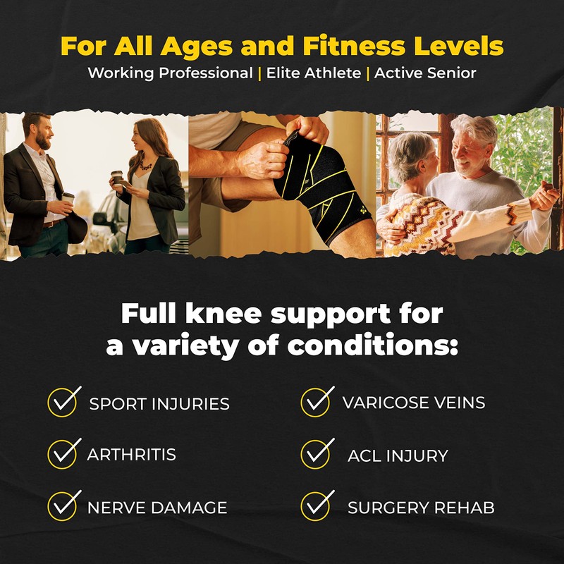 CopperJoint Pull On Knee Brace Women & Men Workout -