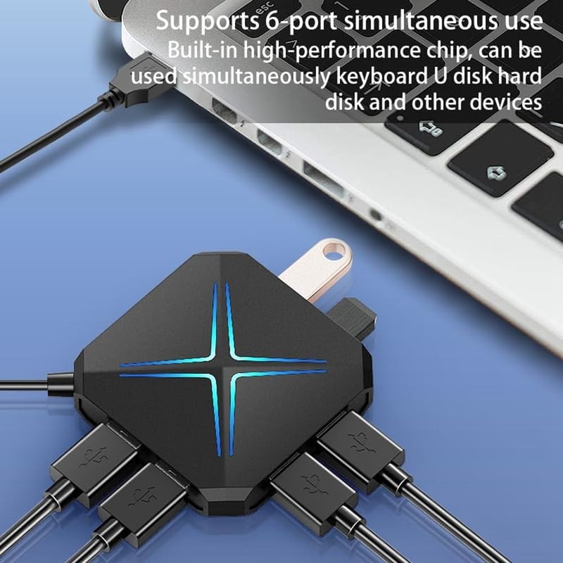 10-in-1 USB HUB Dock Station,USB Audio Adapter for PC, Laptops,