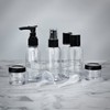 Netagon 9 Piece Travel Bottle Set Leak Proof Clear Toiletries