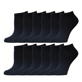 PACKO SOCKS 8 Pairs Women Cotton Invisible No Show Low cut Socks Non Slip Flat Boat Line Socks Fit Women's Shoe Size 6-8.5 (8 Black)