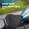 CERITORN Motorcycle Gel Seat Cushion, 3D Honeycomb Shock-Absorbing, Hollow and