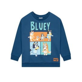 Bluey Jumper | Boys Sweatshirt | Heeler Family Boys Crew Neck Jumper | Bingo Boys Clothes | Blue 18-24 Months