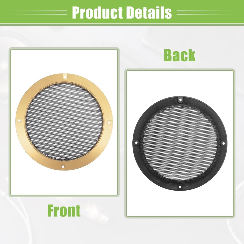 ACROPIX Universal 6.5" Car Speaker Grills Cover Mesh Round 6.5