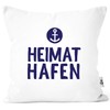 MoonWorks® Cushion Cover with Home Port Anchor Gift Partner Family