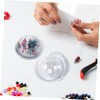 Totority 20pcs Clear Half Sphere Plastic Domes for Crafts Durable