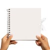 Styloo Square White Scrapbook Photo Album 50 Sheets 20X20 cm