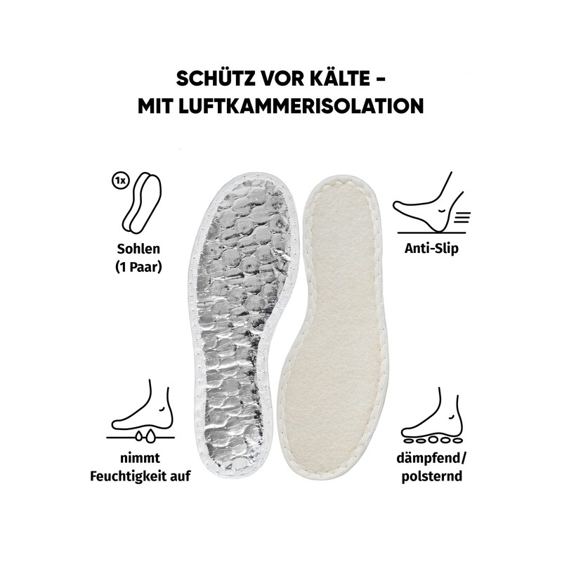 Bama Alutherm Airtech Insoles (Alutherm Airtech) - silver, size: 43