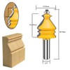 MAYLNE 1/2-Inch Shank Router Bit Set Architectural Molding 5 PCS,