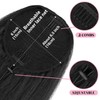 Allyreetress Black Ponytail with Bangs for Black Women,Yaki Drawstring Ponytail