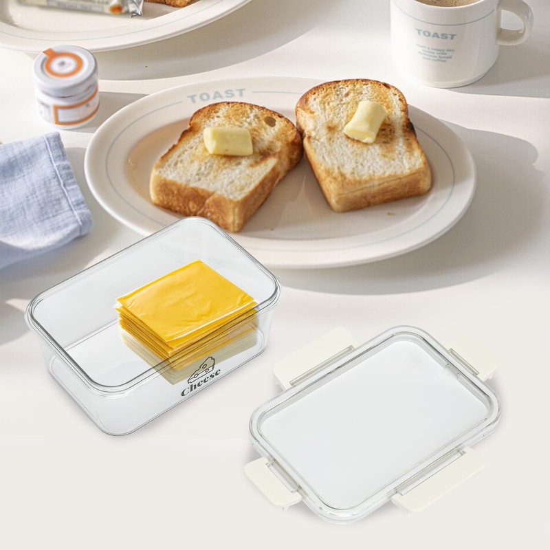 Yomjarl Cheese Container for Refrigerator,BPA-Free Deli Meat Storage Containers,Sliced Cheese