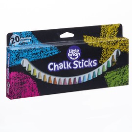 Little Brian LBCS05CA20 Paint Sticks Chalk-20 Assorted, Multi