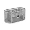 Osco Wiremesh Organiser with Drawer - Silver, WMD03-SLV