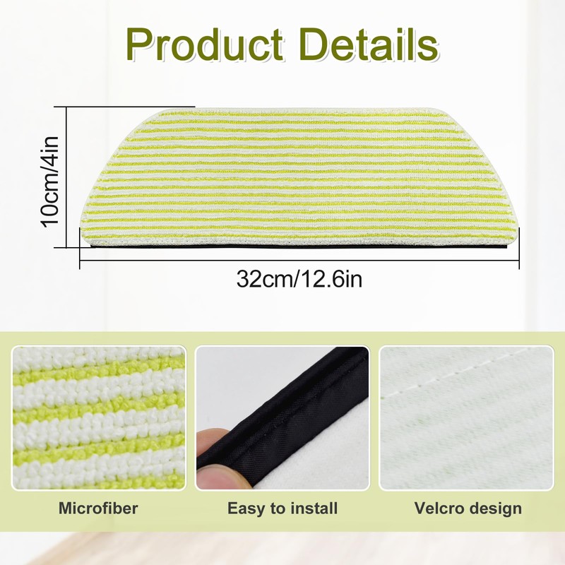 6 Pack Microfiber Vacmop Replacement Pads Compatible with Shark AV2800ZE