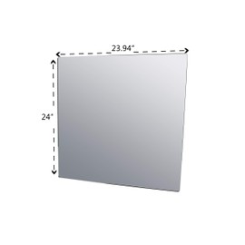Grey Tinted Clear Acrylic Plexiglas (Smoked) Sheet 24" X 24" X 1/8"